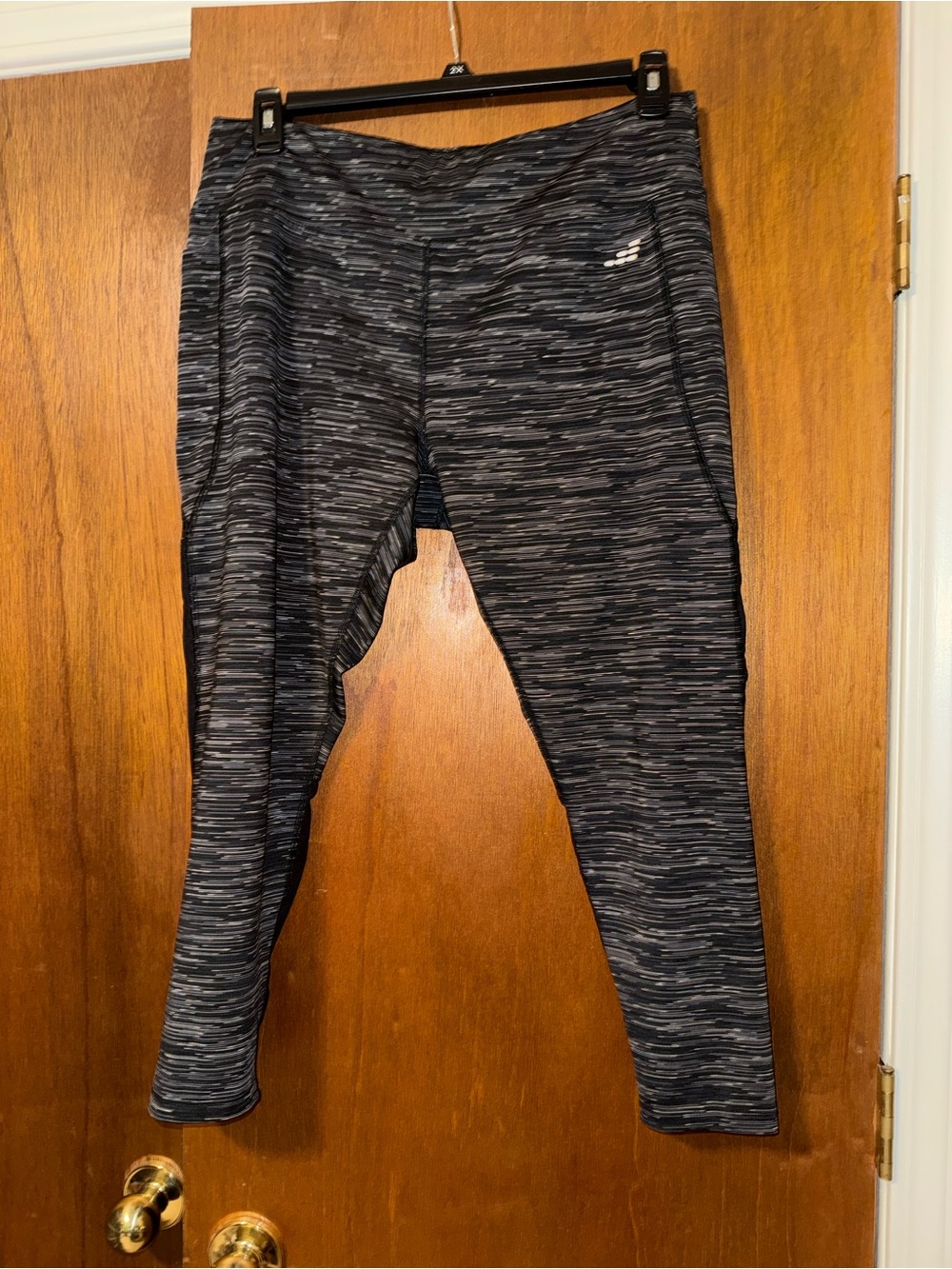 🐠 bcg Black and Gray Space-Dye Leggings